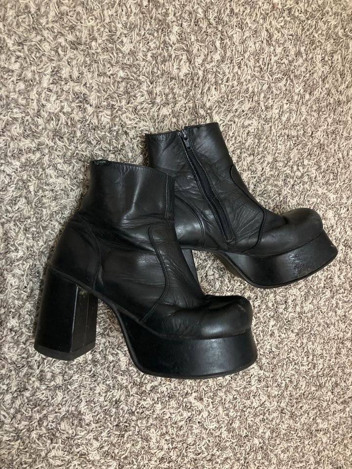 Plateau Stiefeletten Echt Leder Stiefel Gr. 38 Molts