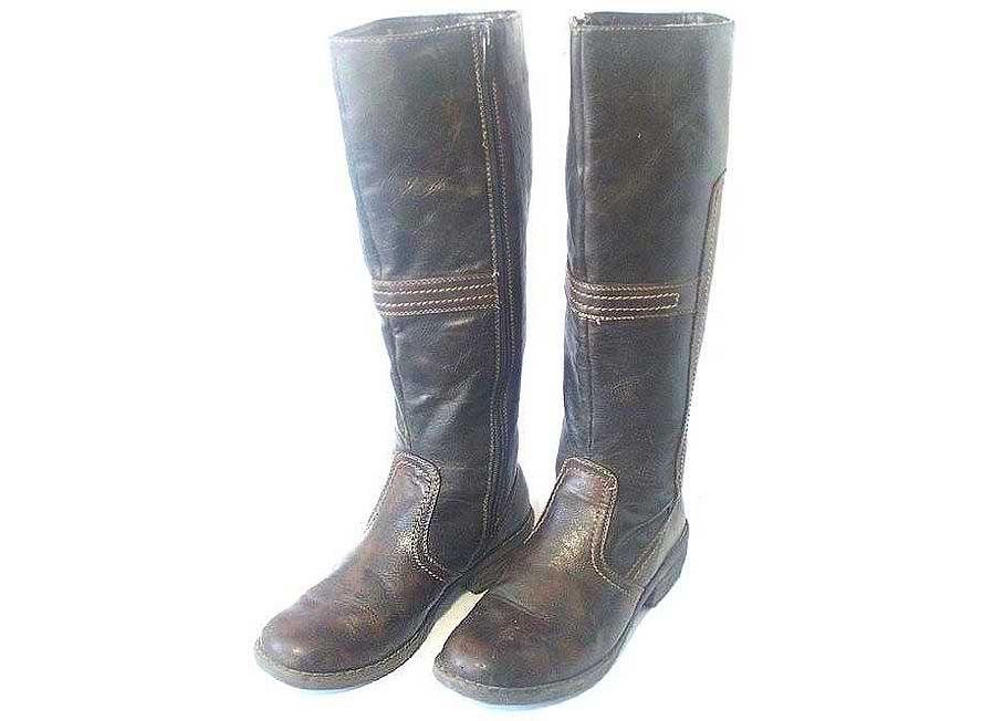 ❤️ Damen Stiefel G 37 Winterstiefel m. Reißverschluss H ca. 42cm