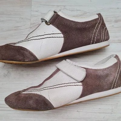 VINTAGE lässige, leichte Sneaker - Echtleder