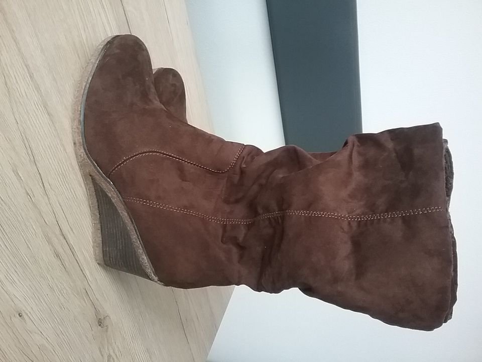 Graceland Keil Stiefel Braun gefüttert