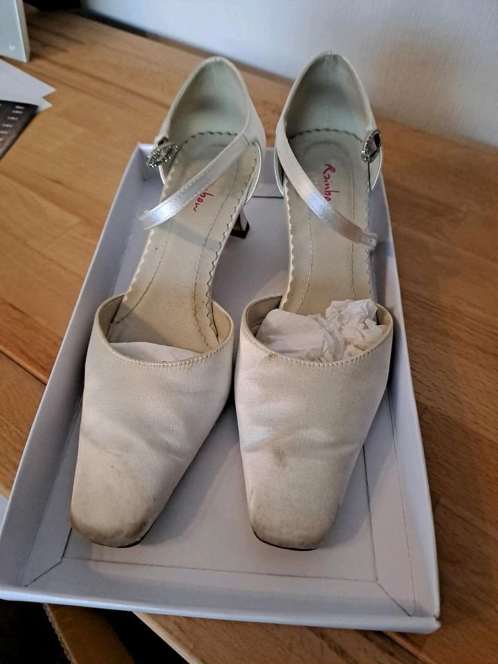 Brautschuhe Größe 36 Rainbow Club Ivory Satin