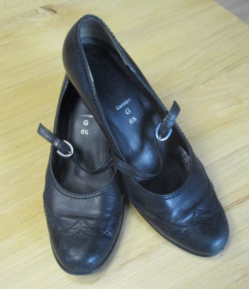 Gabor Pumps, Gr. 6,5, schwarz, Weite G, Damen, ca. 7 cm Absatz