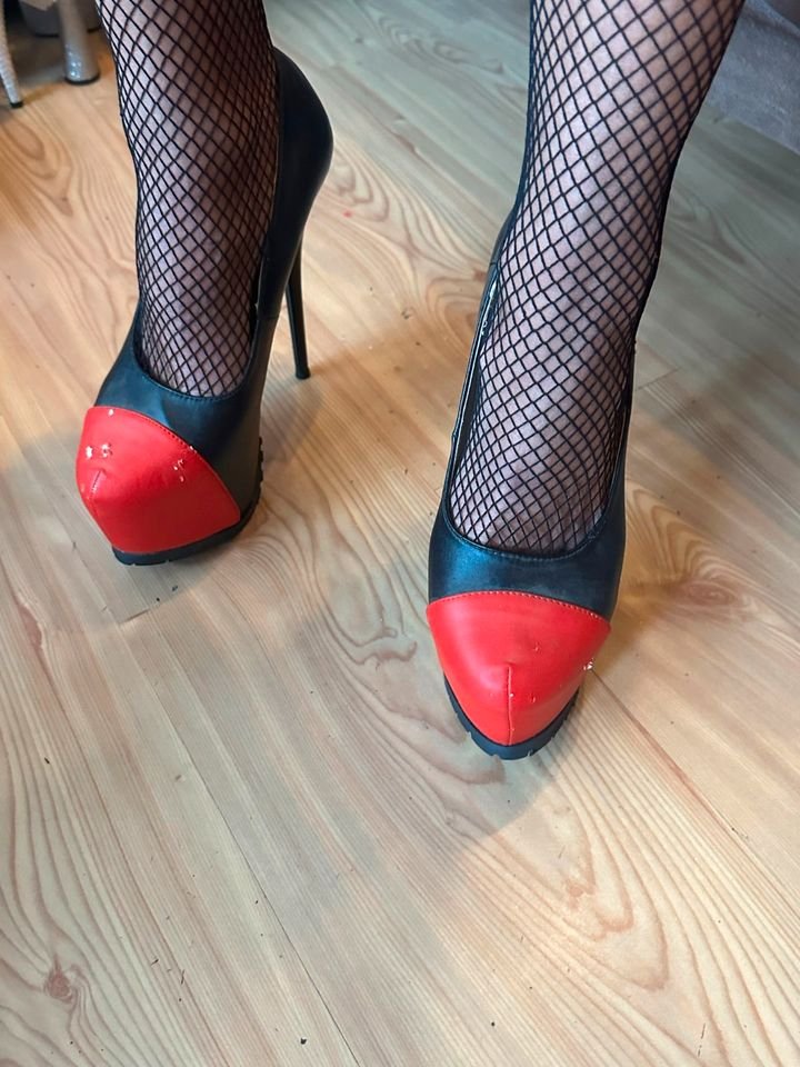 Männerduft 100% authentisch Stiefeletten Valentino Giaro blau rot plateau Lagerspuren