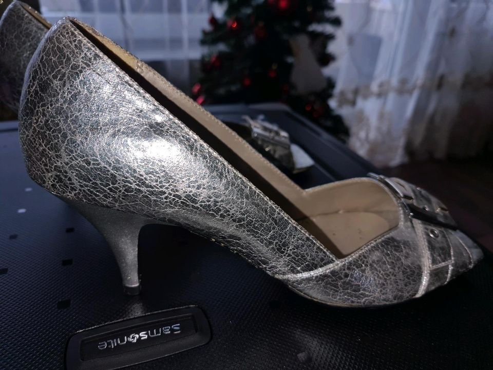 Pumps 41 Silber Versand möglich