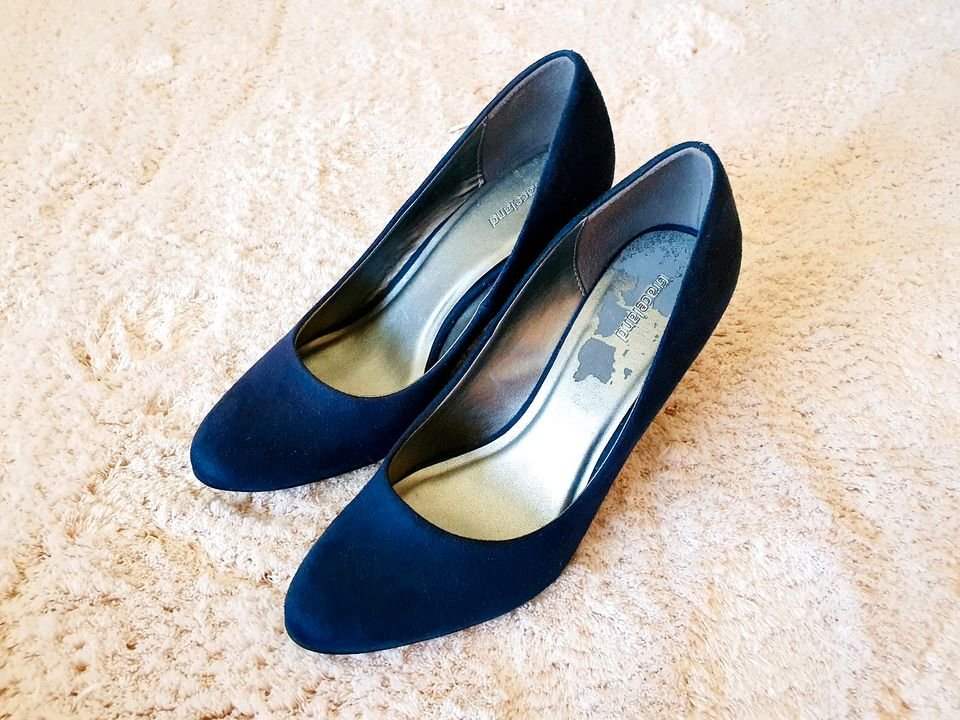 Pumps blau Gr. 39