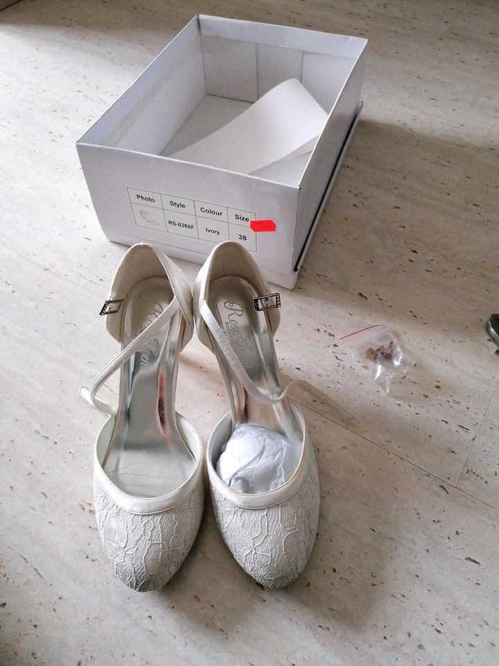RosScent Bridal Shoes Brautschuhe Ivory 38