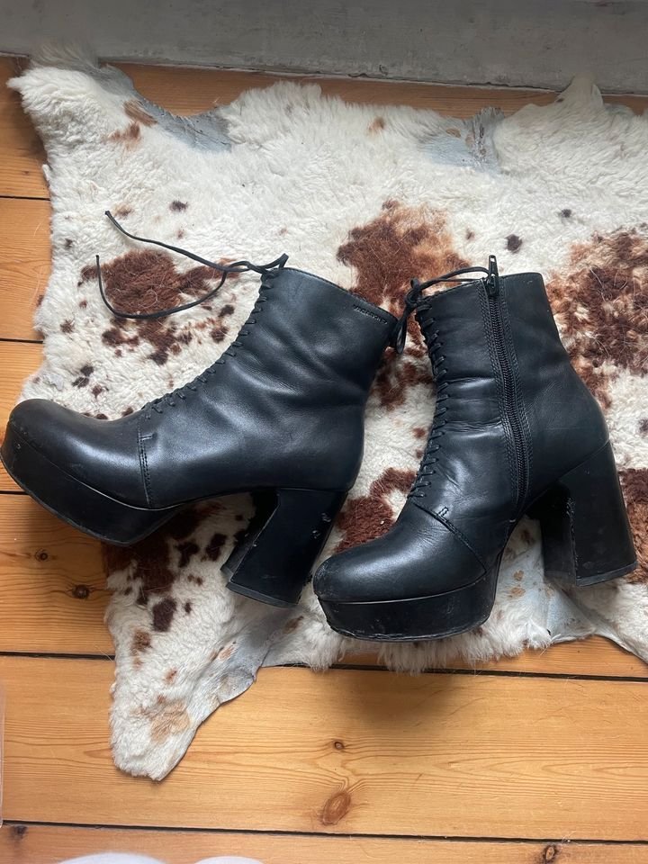 Vagabond Heels, Schuhe Leder Schwarz, Gr. 38, Plateau