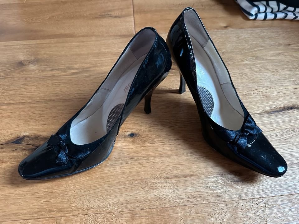 Gino Rossi Lackschuhe Pumps 36/36,5 Leder schwarz
