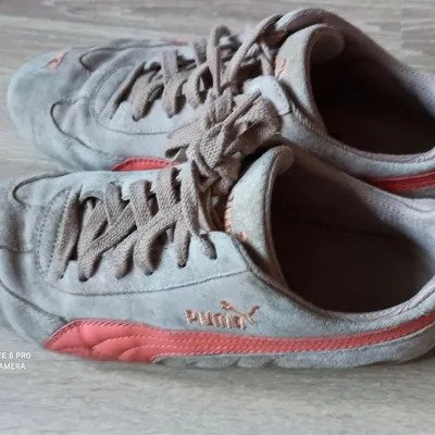 Puma Sneaker Größe 40 beige/orange
