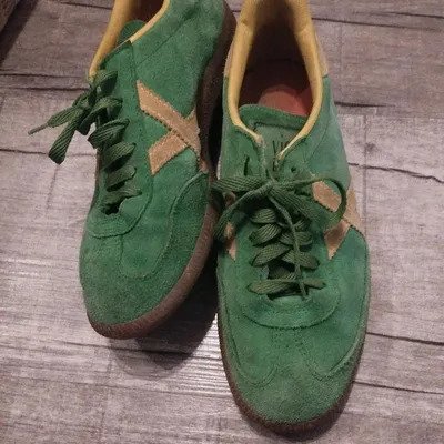 Sneaker Vialis Wildleder grün/gelb