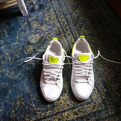 MCM Sneakers Weiss Neongelb