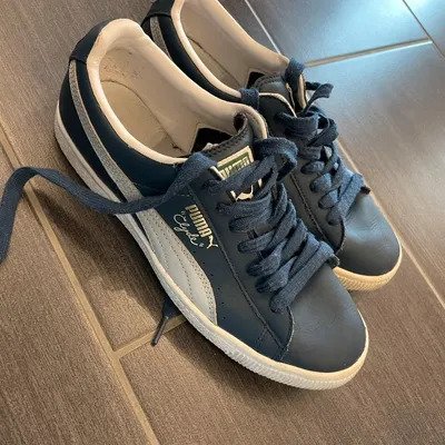 Sneaker Puma Damen 40 blau Clyde