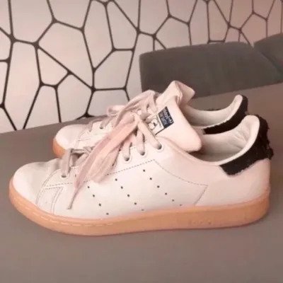 Stan Smith Adidas Sneaker weiß dunkelblau Frottee