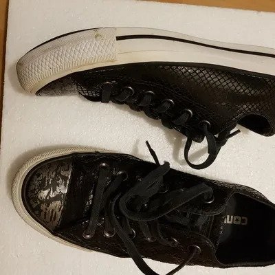 Converse Sneaker, schwarz, Lack, Gr. 37