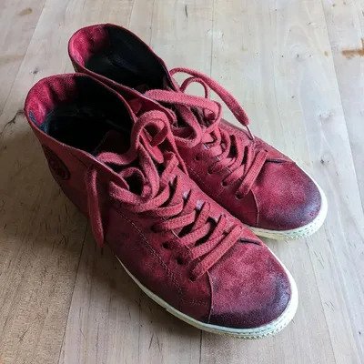 Paul Green Sneaker Hightops Gr. 39 kirschrot
