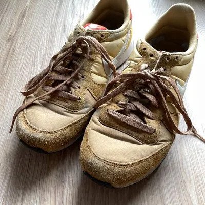 Nike Sneaker internationalist Gelb/Orange Wildleder
