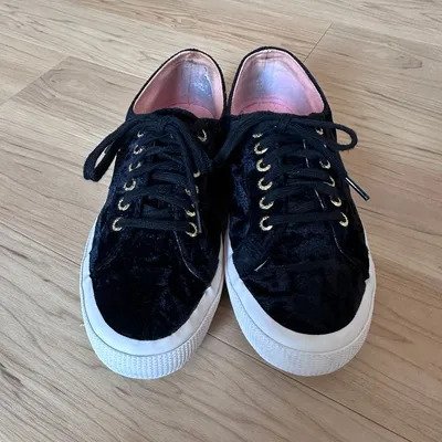 Schwarze Superga/Sneaker, Größe 39