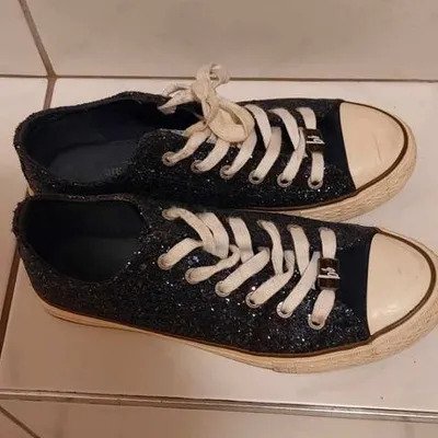 Bruno Banani Sneaker Glitzer Dunkelblau Gr. 38