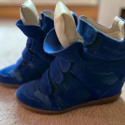 Isabel Marant Wedge-Sneaker Bekett, Gr. 40 blau/violett