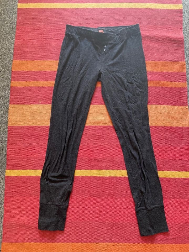 Legging Schlafhose schwarz grau von Victorias Secret in Größe M