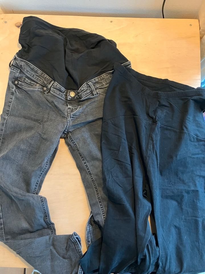Schwangerschaftshosen Jeans Leggings H&M Mama mit Mängeln