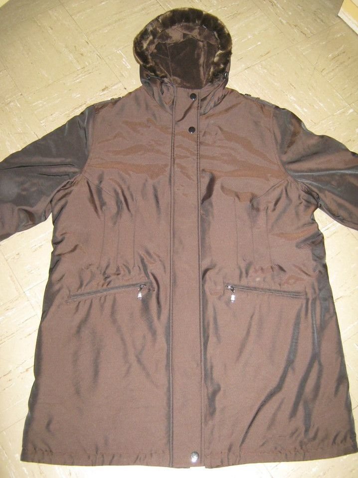 Pelz Mantel + Winter Leggings Gr. 50